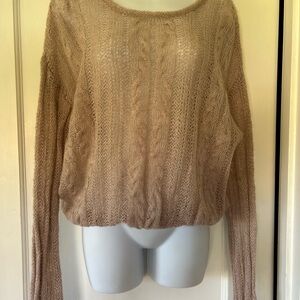 Free People Angel Soft Alpaca Wool pink Pullover Sweater, size XS